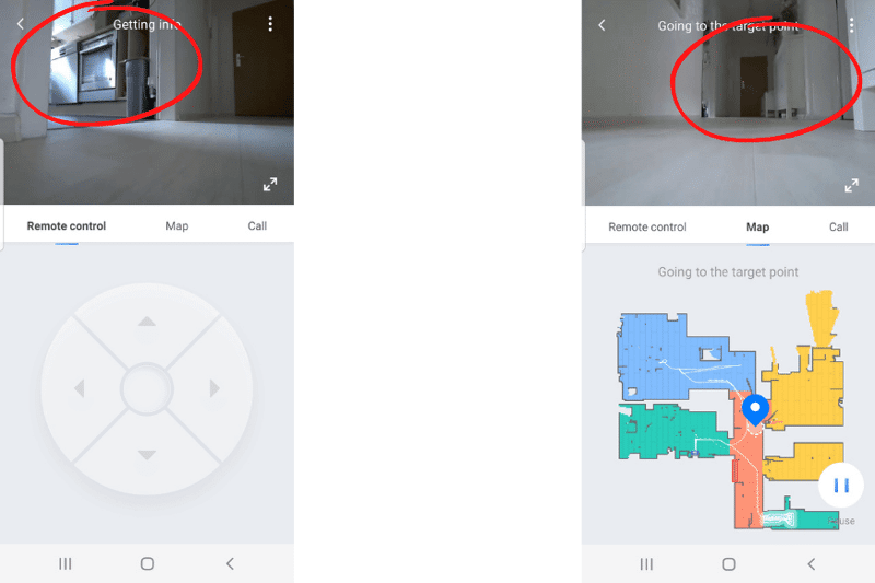 Видна функция видеонаблюдения Roborock S7 MaxV